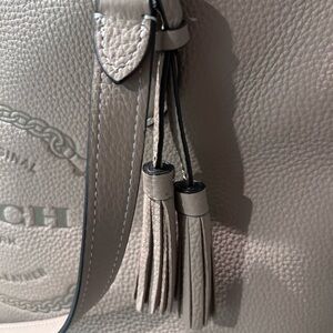 Coach Beige Leather Shoulder Bag